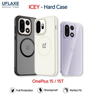 UFLAXE ICEY - เคส OnePlus 15 / OnePlus 15T - เคสแข็งใสกันเหล…