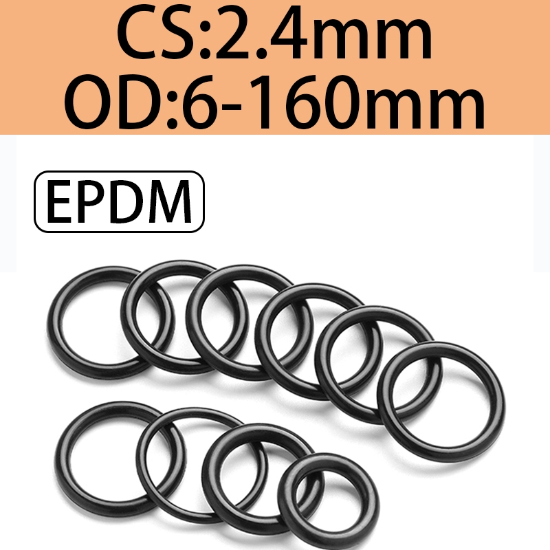 โอริง O-Ring EPDM ซีลแหวน Sanyuan Epropylene ยางโอริงซีล Daquan OD6-160 * CS2.4 มม.