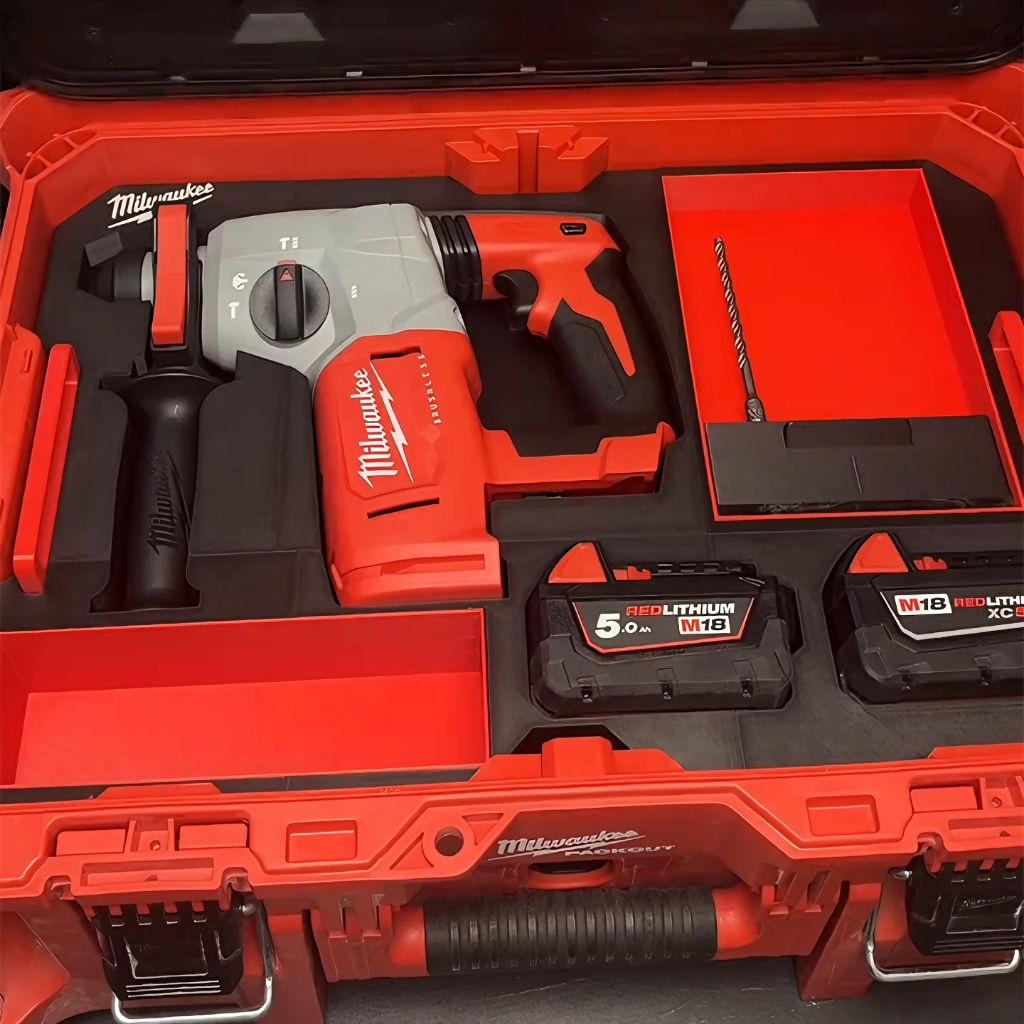 กล่องเครื่องมือ Milwaukee 8425 กล่องซับคู่สามารถจัดเก็บ Milwaukee (M18 BLH CDEX-0 เก็บฝุ่น+M18 BLH ค
