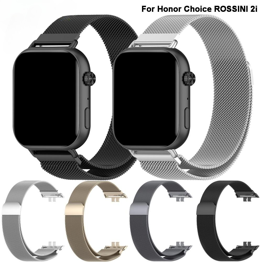 BEHUA สายนาฬิกาสําหรับ Honor Choice ROSSINI 2i Smartwatch สายสแตนเลสสร้อยข้อมือโลหะสายรัดข้อมือ Pins อุปกรณ์เสริม