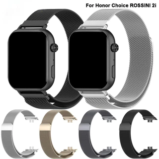 BEHUA สายนาฬิกาสําหรับ Honor Choice ROSSINI 2i Smartwatch สายสแตนเลสสร้อยข้อมือโลหะสายรัดข้อมือ Pins อุปกรณ์เสริม
