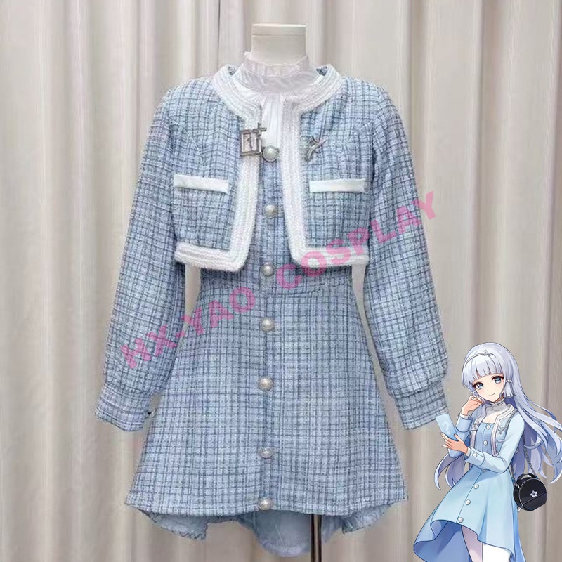 【HX-YAO】Genshin Impact Kamisato Ayaka cosplay costumes Egret Graceful Journey cosplay costumes