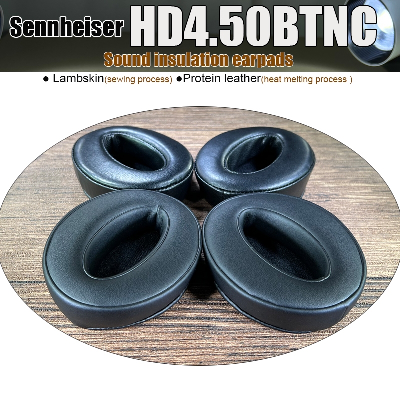 เปลี่ยนแผ่นรองหูฟัง Earmuffs สําหรับ Sennheiser HD 300, HD 350BT, HD 400S, HD 450BT, HD 458BT, HD 4.