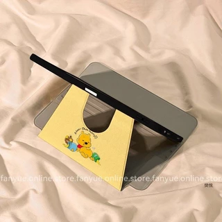 [วินนี่เดอะพูห์] เคสสําหรับ iPad iPad gen10/11th A16 2025 air8/7/6 2026 Pro 22/21/20 11in Air4/5 10.9 2020 10.2 Gen9 Gen8 Gen7 air6360° องศาเข้ากันได้