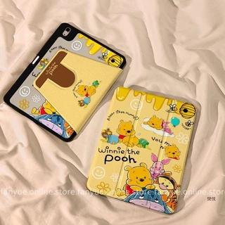 [วินนี่เดอะพูห์] เคสสําหรับ iPad iPad gen10/11th A16 2025 air8/7/6 2026 Pro 22/21/20 11in Air4/5 10.9 2020 10.2 Gen9 Gen8 Gen7 air6360° องศาเข้ากันได้