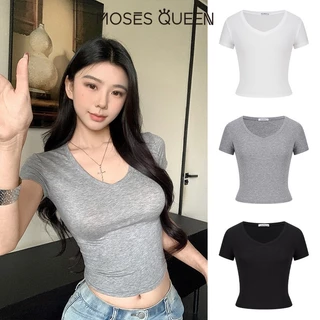 < MOSESQUEEN > มอสเนสควีน แขนสั้นน้ำหนักเบา ระบายอากาศได้ดี สวมใส่สบายทุกวัน และเหมาะสมในการแข่งขัน #63385