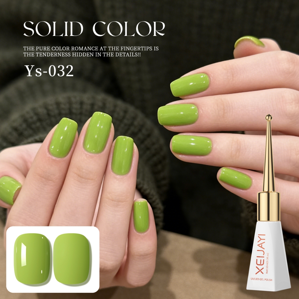 XEIJAYI 10ml – ยาทาเล็บเจลสีเขียวอะโวคาโดคลาสสิกเหมาะสําหรับฤดูร้อนฤดูใบไม้ผลิมาก