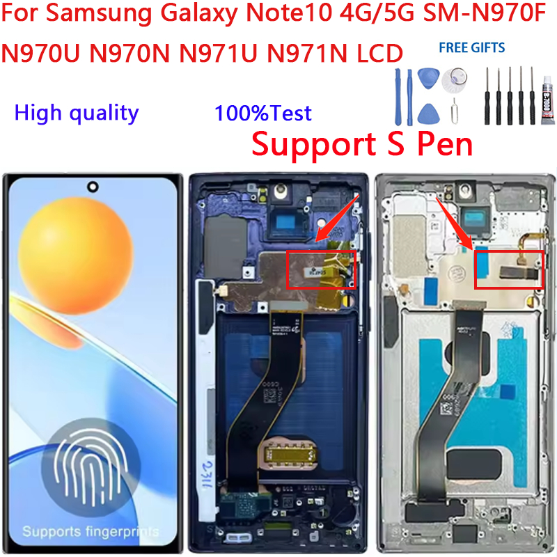 สําหรับ Samsung Galaxy Note10 4G/5G SM-N970F N970U N970N N971U N971N จอแสดงผล LCD Touch Screen Digit