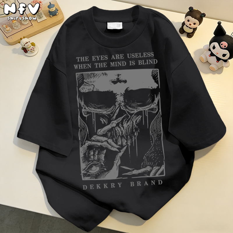 NFV สไตล์เกาหลี✨เสื้อยืด oversize ยอดนิยมสไตล์อเมริกัน สไตล์เรียบง่าย ระบายอากาศ ผ้าฝ้าย YG2765