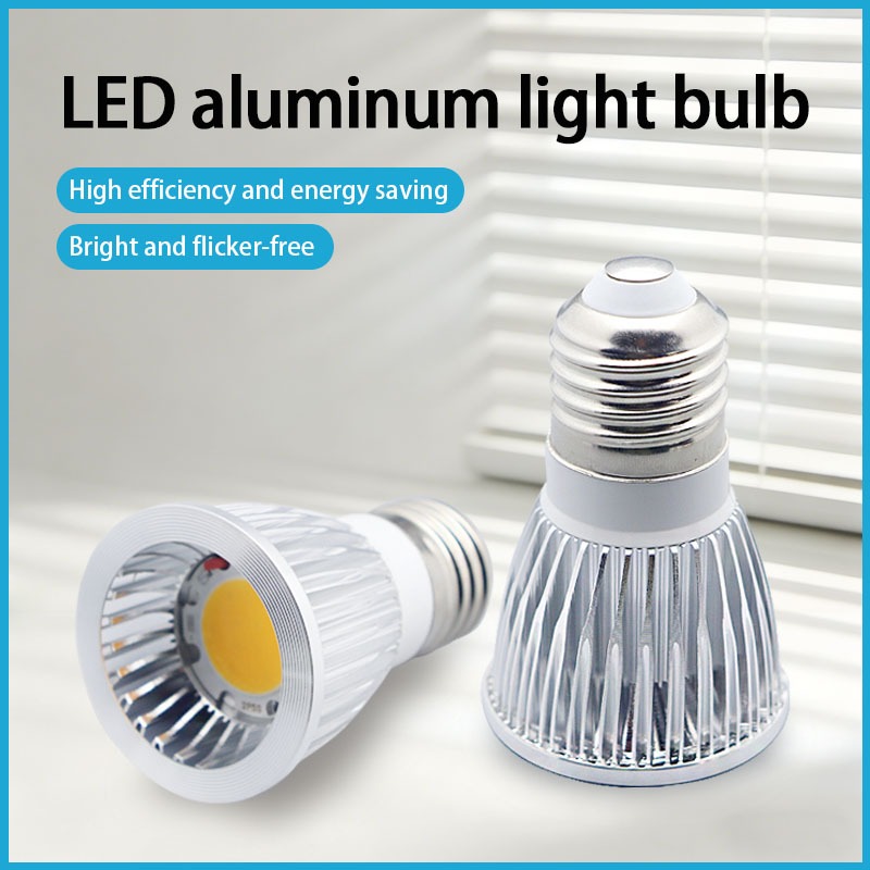 Super Bright GU10/GU5.3/E27/MR16 COB 3W 5W 7W หลอดไฟ LED 85-265V 12V spotlight Warm White/Cold White