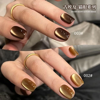 Mordda 5g-Egyptian Brown Amber Cats Eye Gel ยาทาเล็บ เหมาะสําหรับร้านทําเล็บและ DIY ที่บ้าน