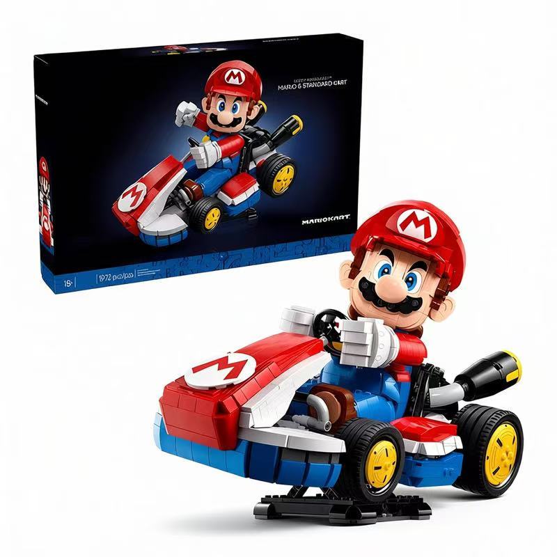 Lego Super Mario 72037 Mario Kart บล็อกตัวต่อที่สามารถเคลื่อนย้าย - ประกอบของเล่นแอคชั่นฟิกเกอร์ ของ