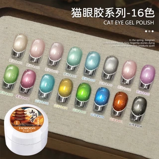 MORDDA 5g - สไตล์ใหม่สีฟ้าสีเขียวสีดําลูกปัดแก้ว Cat Eye Gel ยาทาเล็บ, เหมาะสําหรับพร็อพทุกวัน