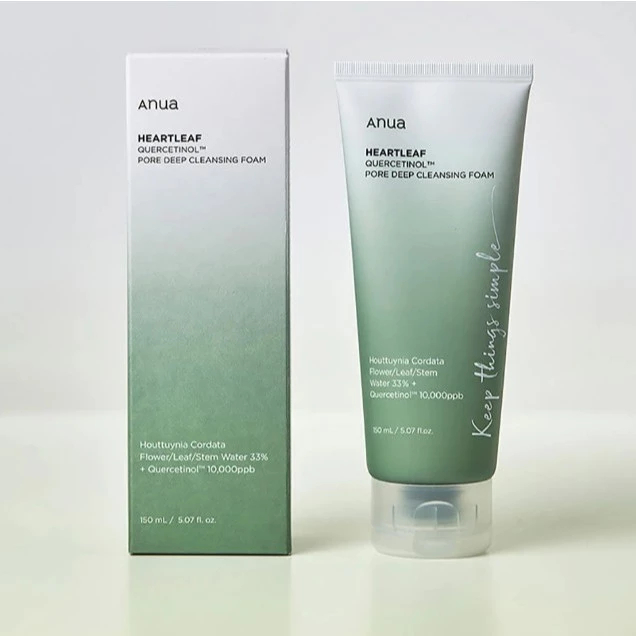ANUA HEARTLEAF QUERCETINOL PORE DEEP CLEANSING FOAM 150ml.