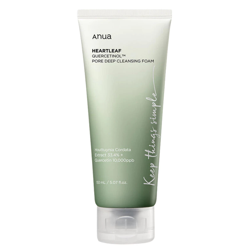 ของแท้ 100%ANUA Heartleaf Quercetinol Deep Pore Cleansing Foam Exfoliating Foam (150ML.)