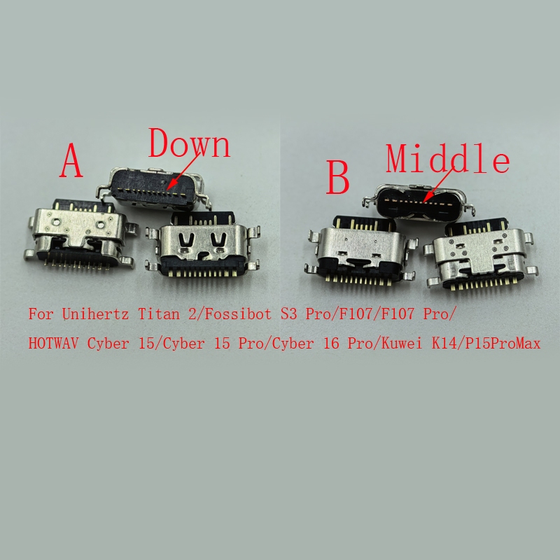 10-30 ชิ้นปลั๊กขั้วต่อ USB สําหรับ Fossibot F107 Kuwei K14 P15 S3 Pro Max HOTWAV Cyber 15 16 Unihert