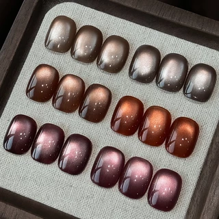 MORDDA 5g-ยาทาเล็บเจลตาแมวรูปแบบใหม่ สีน้ําตาลสีเทาคาราเมล เหมาะสําหรับร้านทําเล็บและ DIY