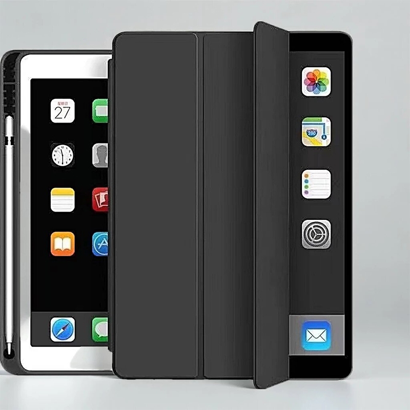 [OSGEER]เคส iPad แบบนุ่มพร้อมที่ใส่ดินสอนอนอัตโนมัติ/Wake กันกระแทกกันน้ําฝาครอบป้องกันคราบ