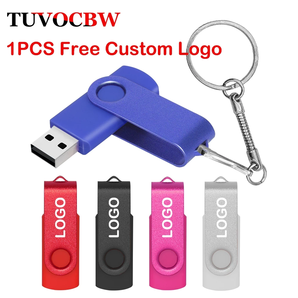 แฟลชไดรฟ์ USB 2.0 คุณภาพสูงสีสันสดใส 32GB 64GB Thumb Drive Key Chain 4GB 8GB 16GB ไดรฟ์ปากกา U Stick Memory Stick 128GB