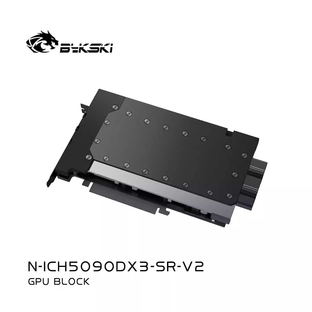 Bykski N-ICH5090DX3-SR-V2 Full Metal GPU Water Block, ใช้งานร่วมกับ INNO3D และ MSI RTX 5090 Series