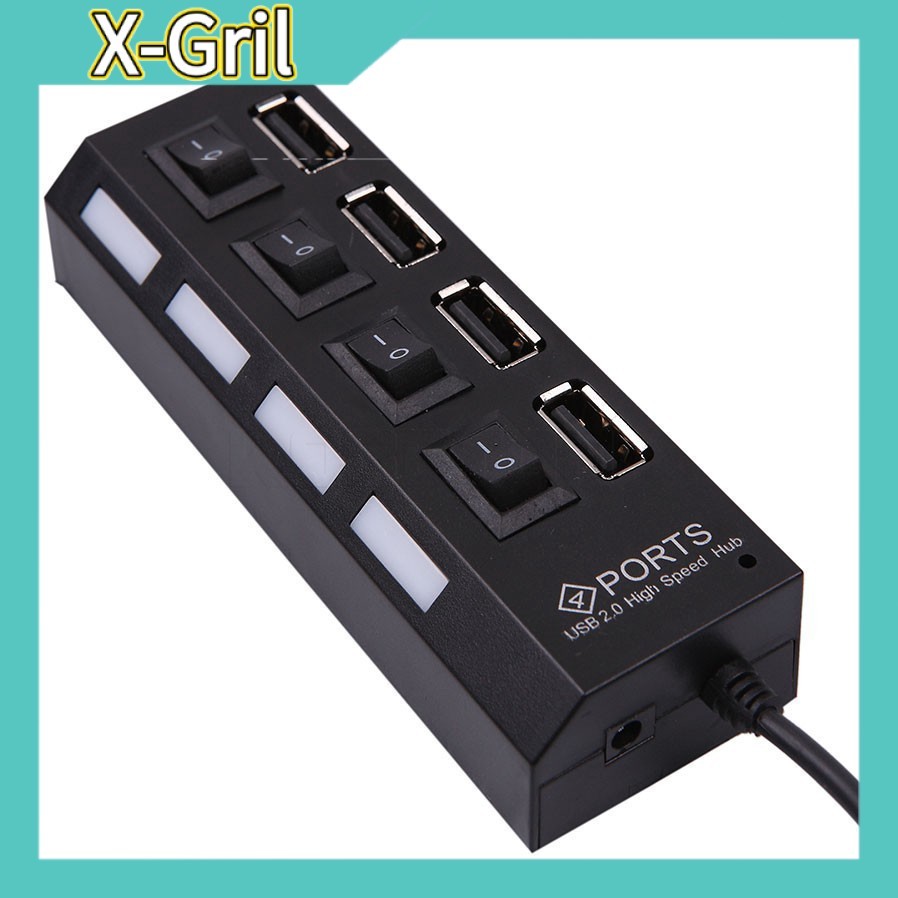 🔌ฮับ USB 4 พอร์ท⚡ ชาร์จเร็ว สำหรับแท็บเล็ต/แล็ปท็อป/คอม หลายอุปกรณ์✨ S00243
