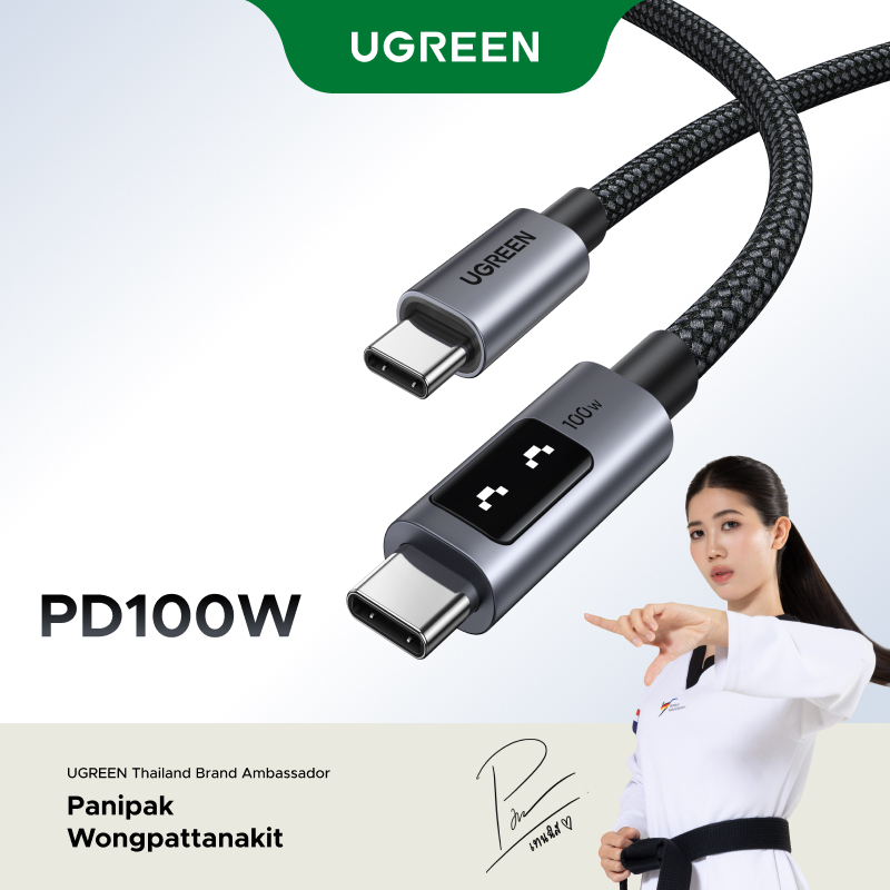 Ugreen Uno 100W Type C สายชาร์จเร็ว E-Marker สําหรับ iPhone 17 iPhone 16 Pro Max 15 Series Samsung S25 S24 S23 Ultra iPad Pro Macbook