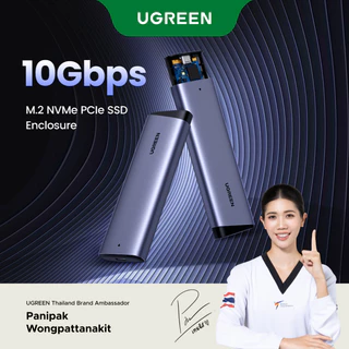 Ugreen M2 SSD กรณี M.2 NVMe SATA SSD Enclosure อะแดปเตอร์ 10Gbps USB 3.2 Gen2 USB C ภายนอกตู้รองรับปุ่ม M และ M & B