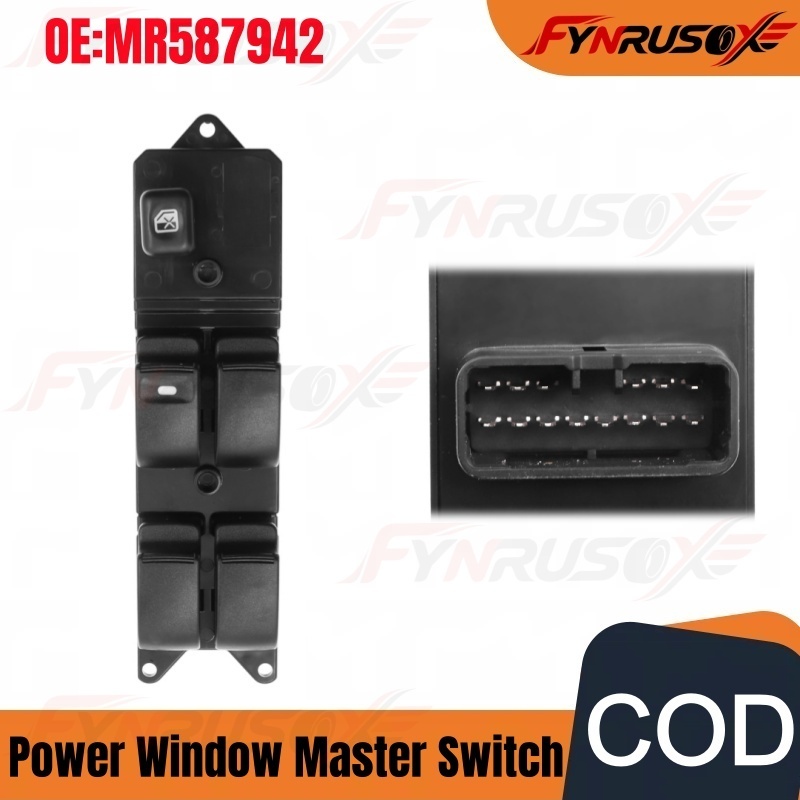 สวิตช์หลักกระจกไฟฟ้าสําหรับ Mitsubishi Lancer, Pajero, Montero Sport, Triton - OE MR587942