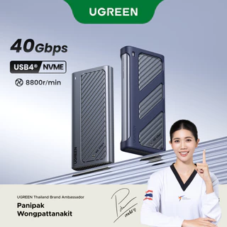 UGREEN 40Gbps M.2 NVME SSD Enclosure อะแดปเตอร์คอมพิวเตอร์ USB 4 NVMe protocol M.2 hard disk Enclosure USB4 NVMe Protocol M.2 solid state drive Enclosure