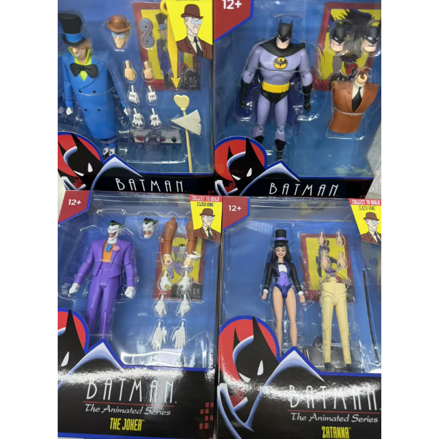 McFarlane DC Batman TAS Animated Series Zatanna/Mad Hatter/Batman/Joker/Zhong King Combo Action Figu
