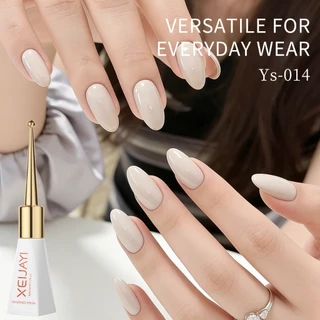XEIJAYI 10ml-ยาทาเล็บเจลสีขาวแอปริคอทสไตล์ใหม่ ความมันวาวยาวนาน เหมาะสําหรับร้านทําเล็บและใช้ครอบครัว