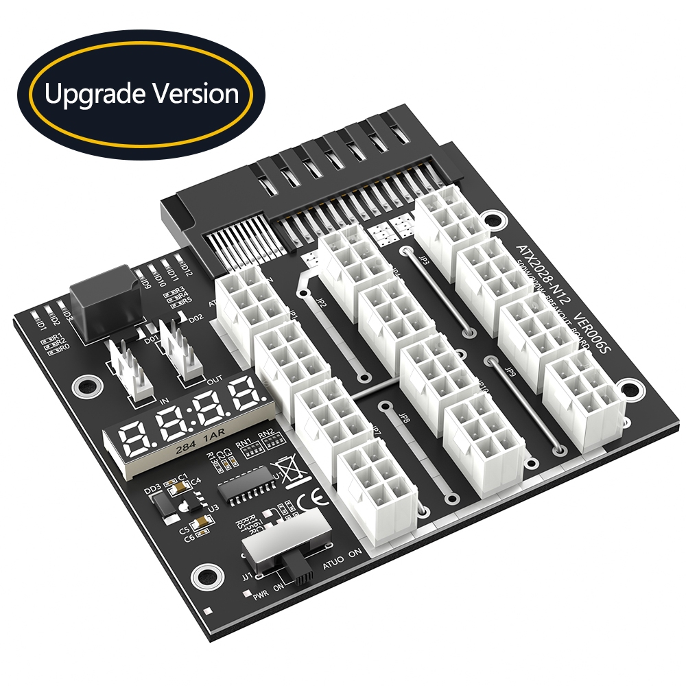 ATX 12x6Pin Breakout Board พร้อมแฟลช LED สําหรับ HP 733428-101 720620-B21 830272-B21 720478-B21