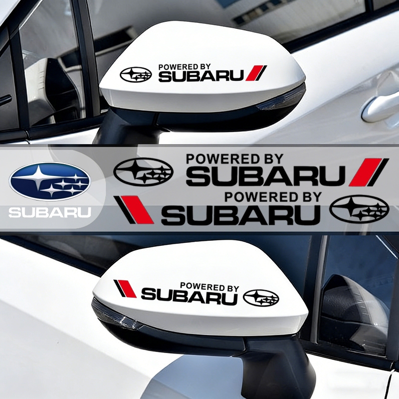 2 ชิ้นรถสติกเกอร์ประตูกระจกมองหลังสติกเกอร์ Creative Scratch Decals สําหรับ Subaru XV XT Forester Outback Legacy