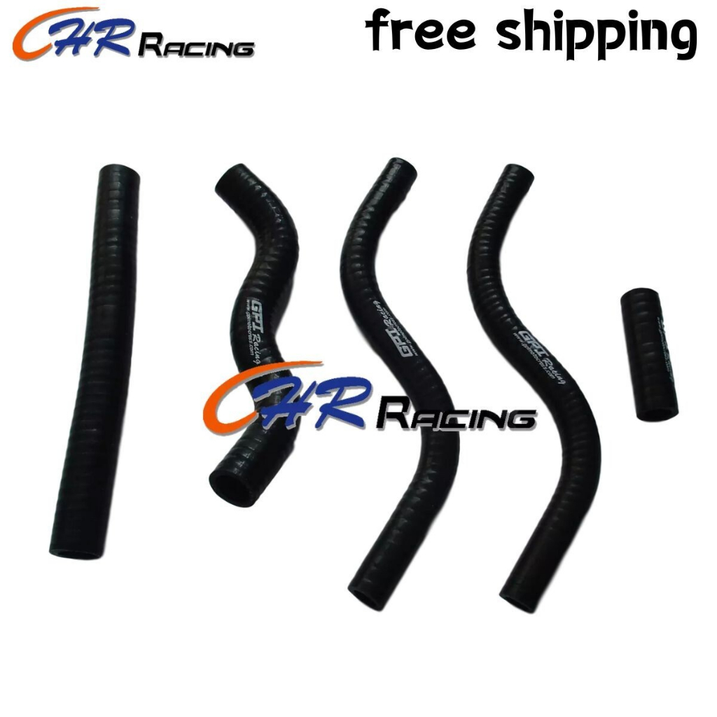 ท่อหม้อน้ําซิลิโคน BLACK FOR Honda CR125 CR125R CR 125 R 1989 89