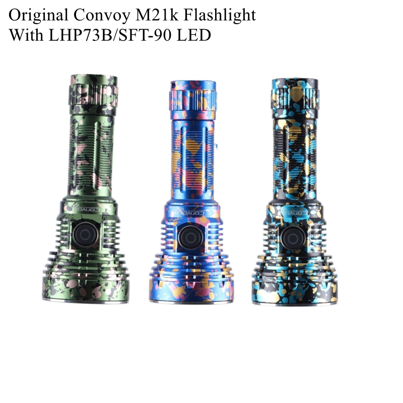 ไฟฉาย Convoy M21K สำหรับแคมปิงและฮิกкиング พร้อมหลอดLED LHP73B/SFT-90