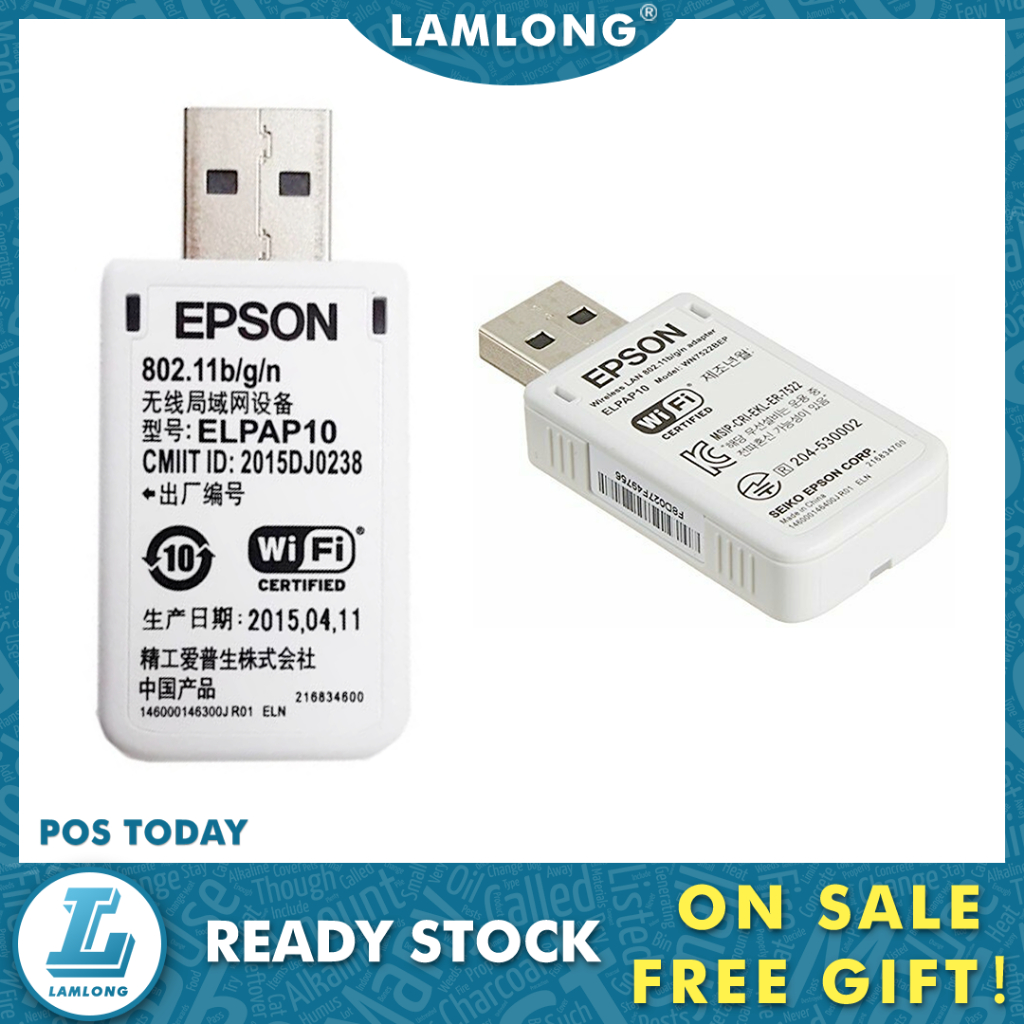 EPSON Wireless Lan Card ELPAP10 สําหรับ EB-X41 EB-S41 EB-W41 โปรเจคเตอร์