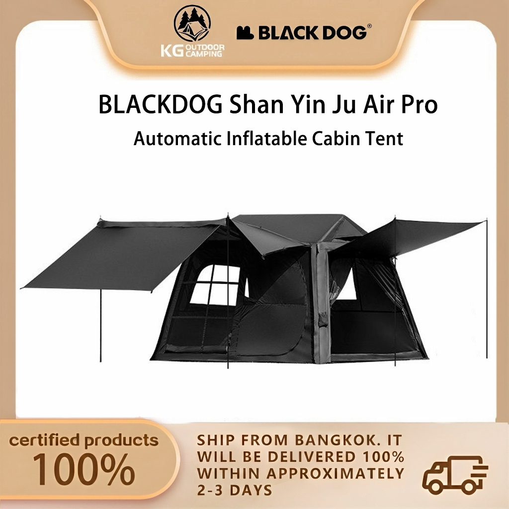 BLACKDOG Automatic Inflatable Tent with Built-in Pump UV Protection 13㎡ High-Strength Tent