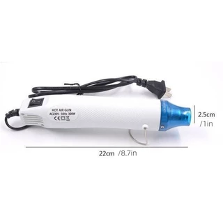 ปืนเป่าลมร้อน Mini 300W เครื่องเป่าลมร้อนพกพา สำหรับหดท่อ ฟิล์มหด งานเรซิ่นและ DIY ส่งจากกรุงเทพฯ