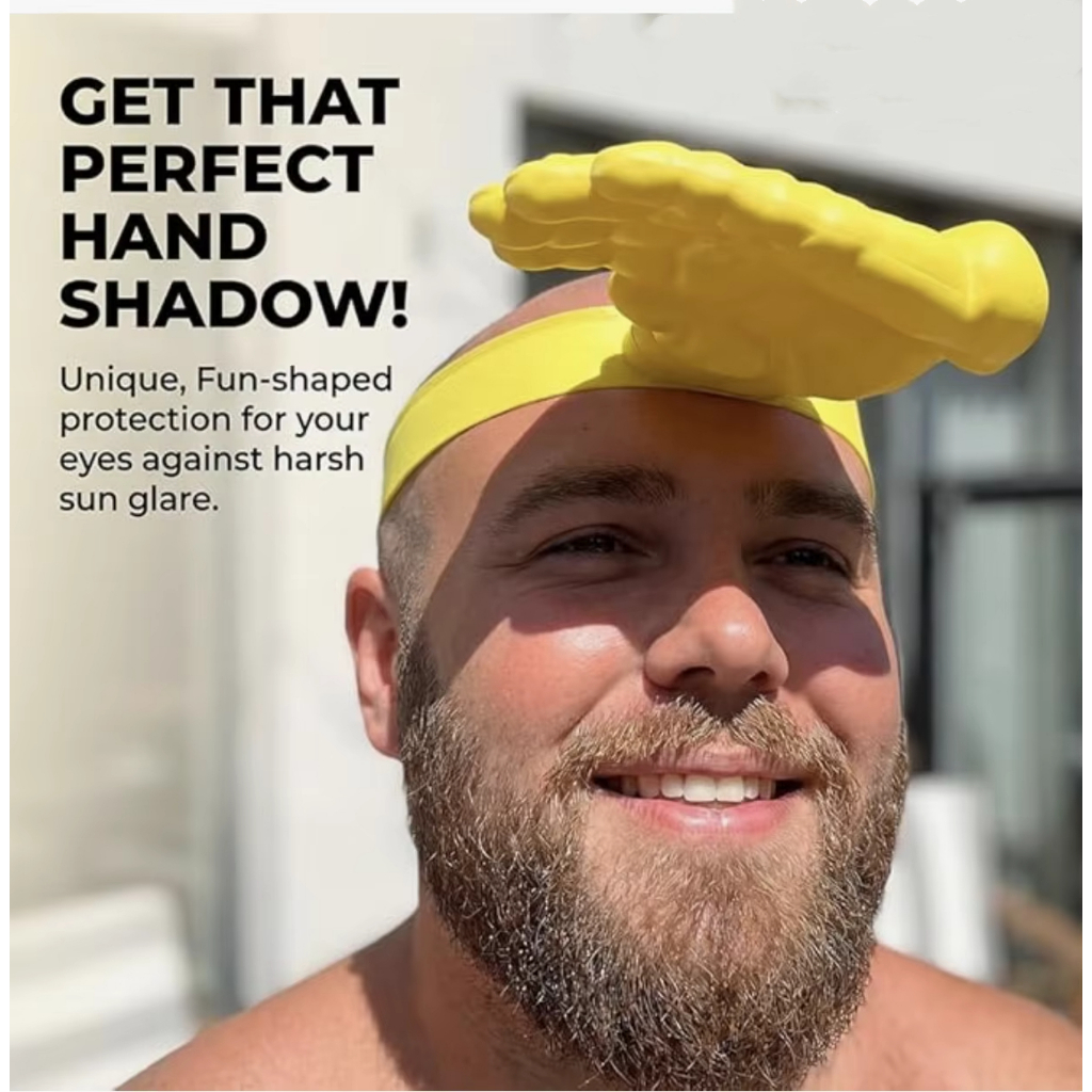 3D Palm Sun หมวกตลกรูปมือ Sun Visor Unisex Sun Shield