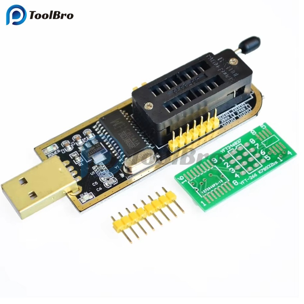 CH341A 24 25 Series EEPROM Flash BIOS โปรแกรมเมอร์ USB พร้อมซอฟต์แวร์และไดรเวอร์