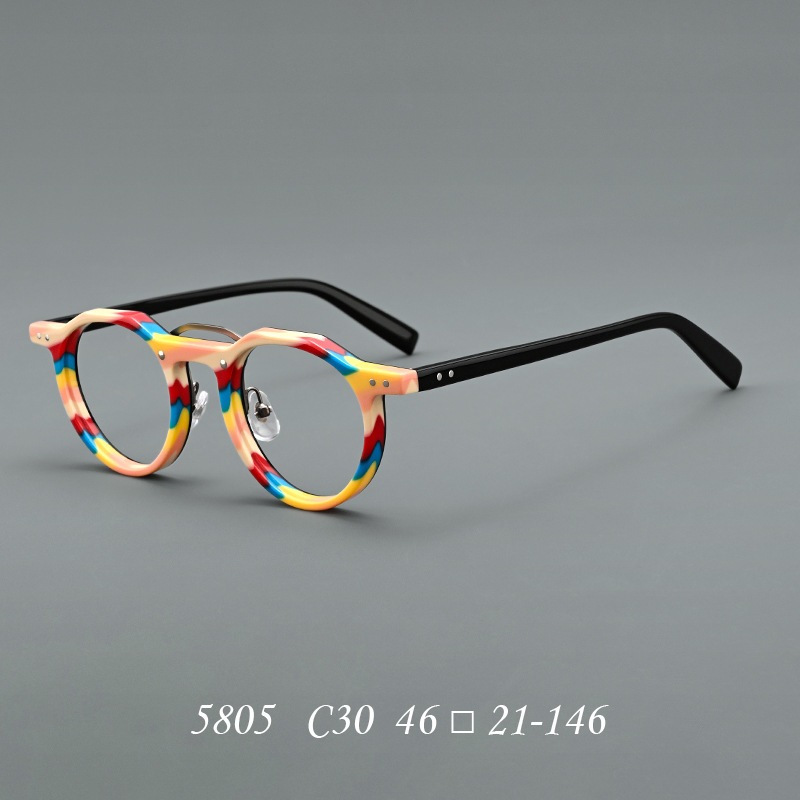 แว่นตาระบบ acetate สไตล์เรโทร สำหรับผู้หญิง แบบ tortoiseshell