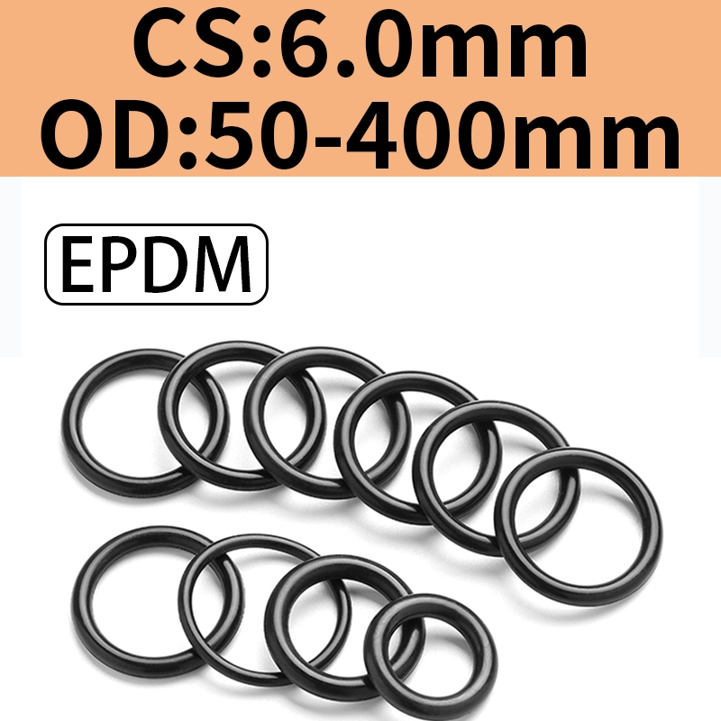 โอริง O-Ring OD50-400mm * CS6mm EPDM ซีลแหวน Sanyuan BP ยาง O-Shaped แหวนปิดผนึก Daquan