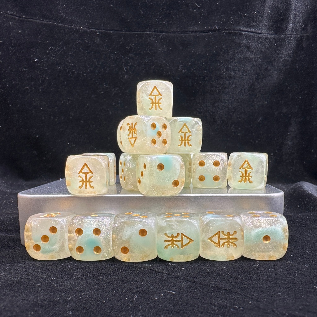 Warhammer Dice Warhammer Spirit Clan Dice Anidal Clan Dice Harlequin Dice