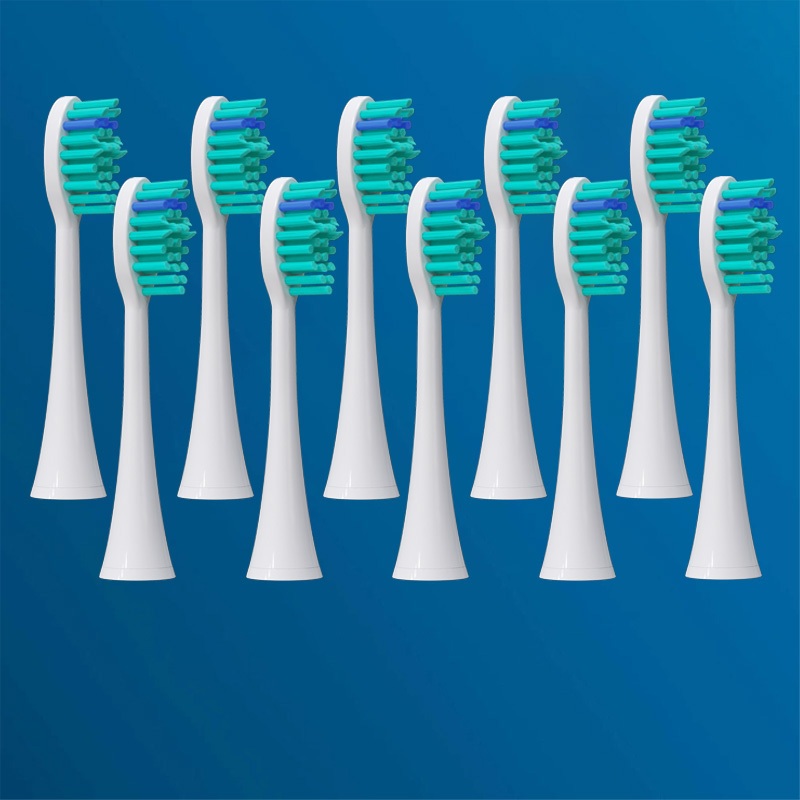หัวแปรง 12 ชิ้นปรับให้เข้ากับ HX-3/HX-6/HX-8/HX-9 Series หัวแปรงสีฟันไฟฟ้า Soft DuPont หัวฉีดสูญญากาศปิดผนึกบรรจุ