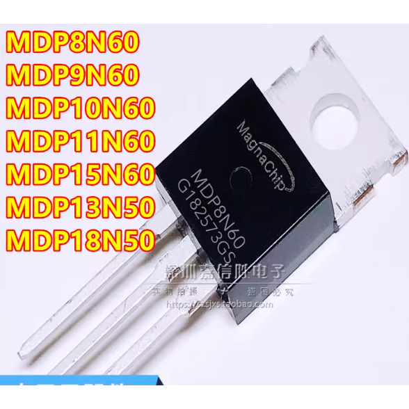 5 ชิ้นใหม่ MDP8N60/9N60/10N60/11N60/15N60/13N50/18N50MOS FET