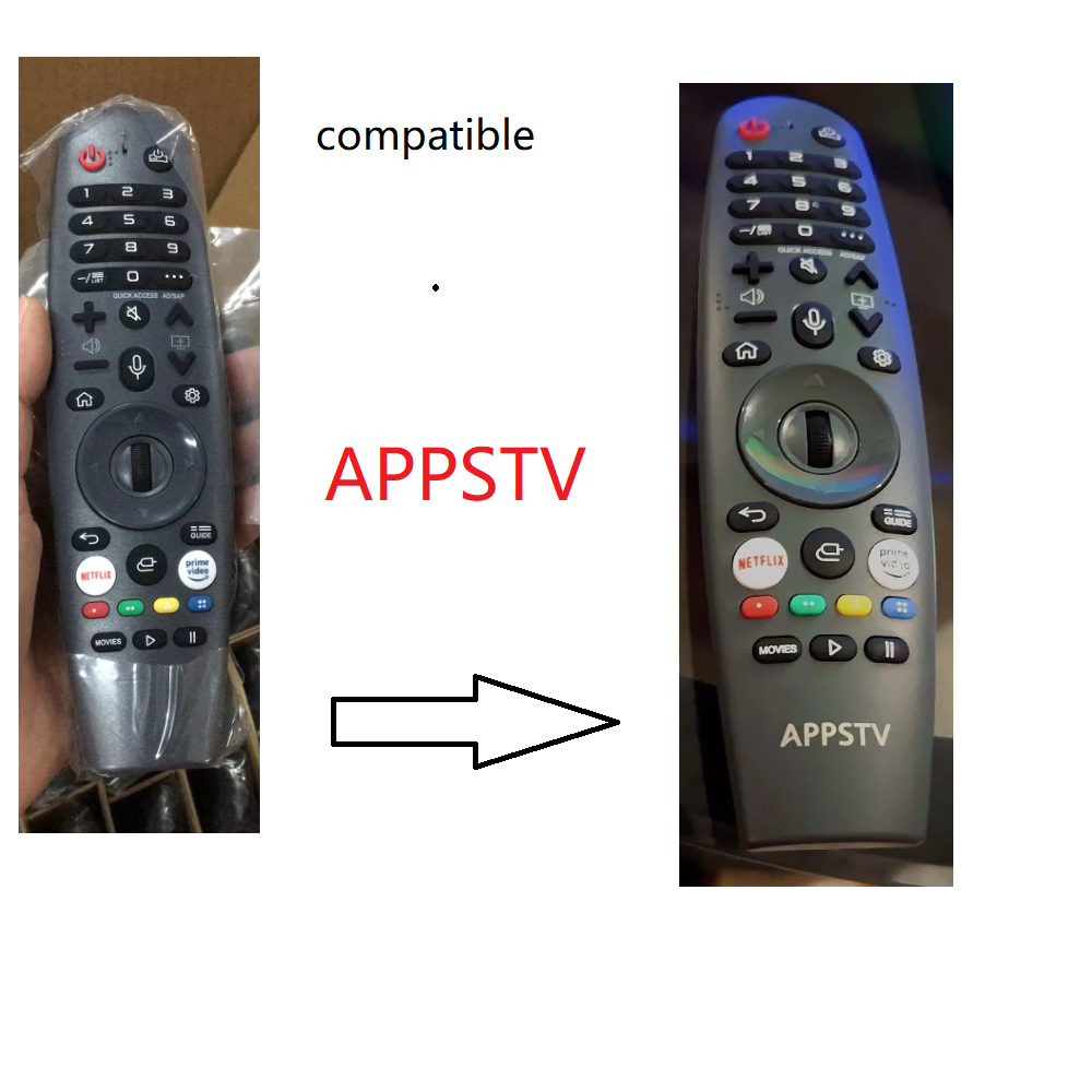 สําหรับ APPSTV QLED VQ Series 4K UHD 55 "สมาร์ททีวีระยะไกล Magic รีโมทคอนโทรลเมาส์เสียง DEVANT Caspe