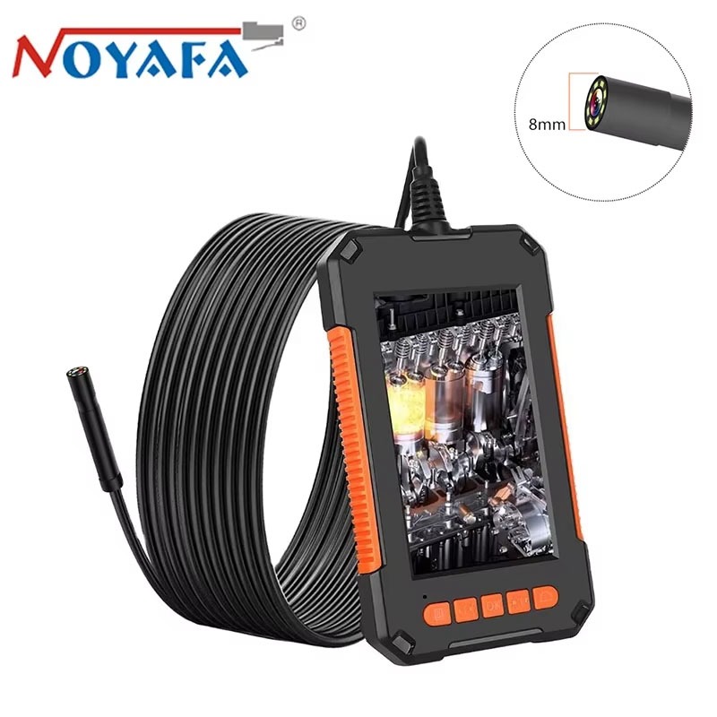 กล้อง Endoscopic อุตสาหกรรม 4.3 "HD 1080P การตรวจสอบรถ Borescope กล้องท่อระบายน้ํากันน้ําพร้อม LED