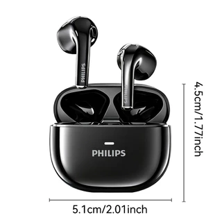 ฟิลิปส์ ทท1040ชุดหูฟังบลูทูธชุดหูฟังบลูทูธไร้สายจริงชุดหูฟังบลูทูธกึ่งอินเอียร์คุณภาพเสียงสูงโทรลดเสียงรบกวน