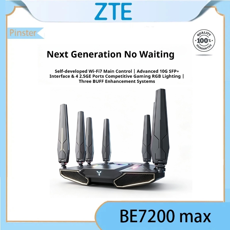 ZTE Wentian Router BE7200 max 10 Gigabit 2.5G Ethernet Port WiFi 7 Gigabit Dual band Router ทั้งบ้าน