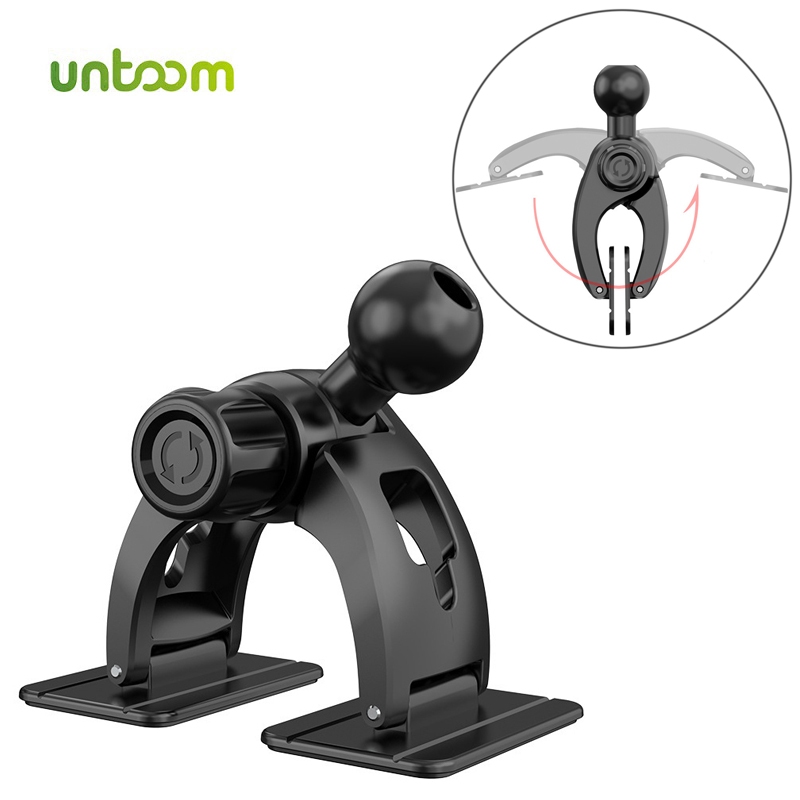 Untoom ฐานกาวที่แข็งแกร่ง 17 มม.Ball Joint ที่วางโทรศัพท์อะแดปเตอร์สําหรับรถยนต์แดชบอร์ดโทรศัพท์มือถือ Mount Stand 17 มม.ฐานหัวบอล